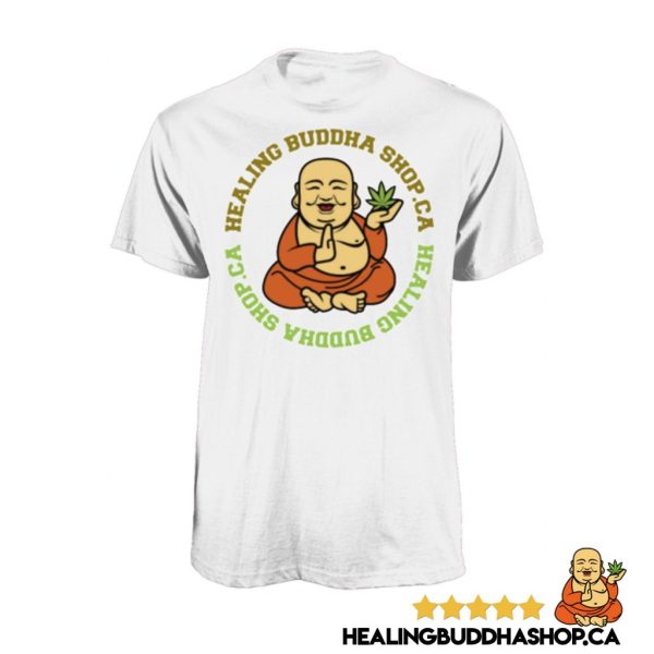 healing buddha shop white t-shirt